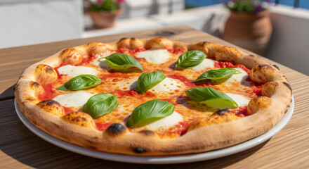 Margherita Pizza with Basil