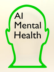 AI Mental Health concept