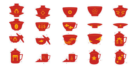 Chinese Tea Cup Illustration