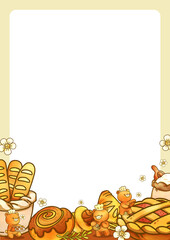 Cute Bear Lover Frame Vertical 12 – Hand-Drawn Pastry Frame Design