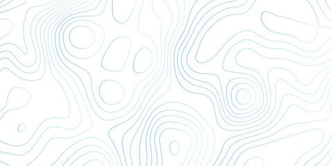 Abstract white and blue contour line pattern, resembling a topographic map. The overall style should be minimalistic, modern, and artistic. wavy topographic map and curved line background.