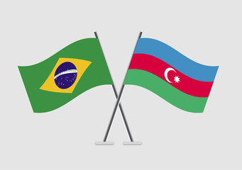 Brazil and Azerbaijan vector flags in minimal crossed composition
