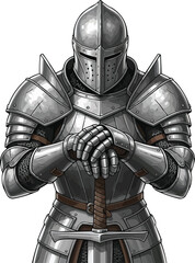 Naklejka premium Sentinel Knight
