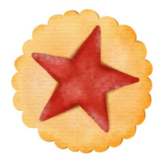 star shaped strawberry jam cookie cookies flower christmas xmas biscuit baked valentine sweet clipart png transparent illustration