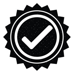 approved stamp vector icon