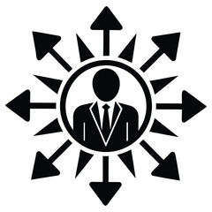 staff expansion vector icon