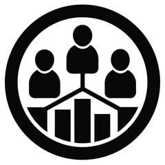 recruitment analytics vector icon