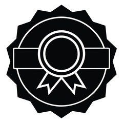 qualification badge vector icon