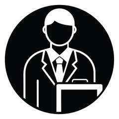 office job vector icon