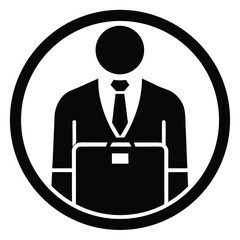 full time job vector icon