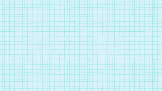 水色の手書きグリッドのテクスチャ -レトロポップでかわいいシンプルな方眼のパターン素材 - 16:9