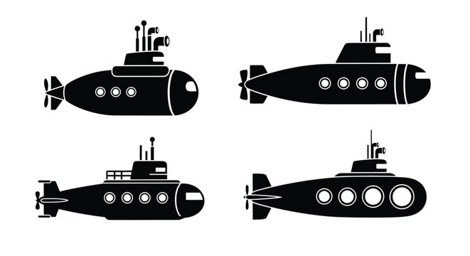 Submarine vectors black and white submarine clip art submarine icon