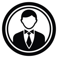 candidate profile vector icon