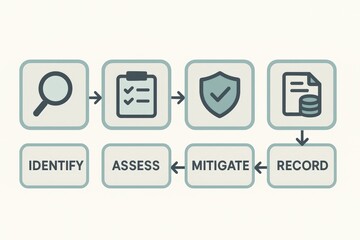 Systematic Framework for Risk Management Process Involving Identification Assessment Mitigation and Documentation for Effective Business Operations