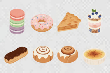 ケーキとスイーツのイラスト