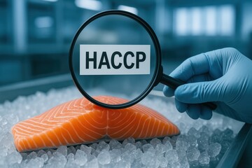 Ensuring food safety haccp guidelines for salmon food lab image professional inspection