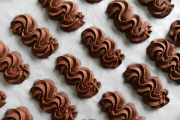 Chocolate Sablé Viennois cookies 