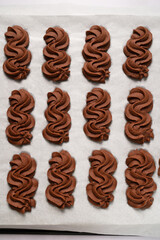 Chocolate Sablé Viennois cookies 