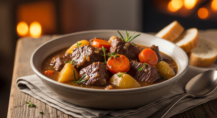 Warm Slow Cooked Beef Stew