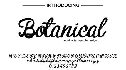 Botanical - Elegant Script Font for Smooth Handwritten Design and Creative Typography