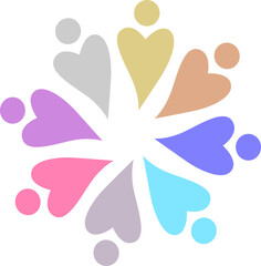 PEOPLE CONNECTED UNION TEAM TEAMWORK SIGN LOGO
