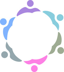 PEOPLE CONNECTED UNION TEAM TEAMWORK SIGN LOGO
