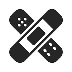 bandage cross for web and graphic design.