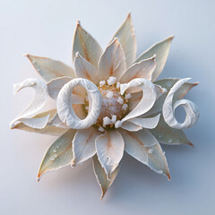 Elegant 2026 New Year Celebration Concept with Delicate Floral Design Element