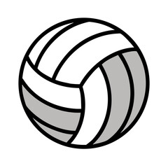 a flat icon of vector clip art volleyball for web and graphic design