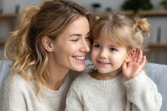 Mother and daughter enjoying quality time together smiling