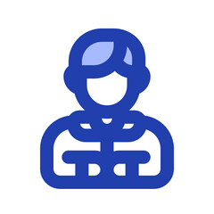 male student blue icon