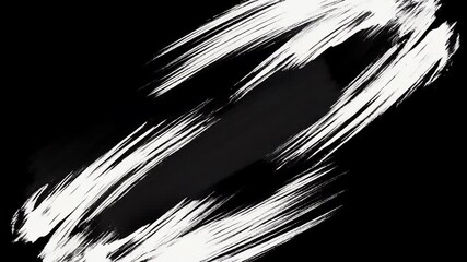 Abstract black and white brush strokes. - Powered by Adobe