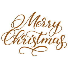 Merry Christmas text vector in festive lettering style on white background, ideal for Christmas greeting cards, holiday banners, posters, and digital seasonal designs.