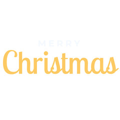 Golden Coloured Merry Christmas Text Vector Illustration on white background, ideal for Christmas greeting cards, holiday banners, posters, and digital seasonal designs.