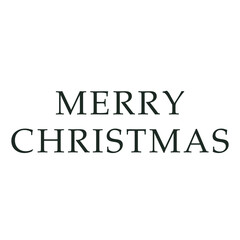 Merry Christmas Text Vector Illustration on White Background, Festive Holiday Lettering Design for Greeting Cards, Winter Banners, Seasonal Posters, Digital Invitations, Christmas Typography Artwork.