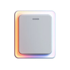 Futuristic Light Switch Technology Smart Home Automation Control Panel Modern Design on transparent background