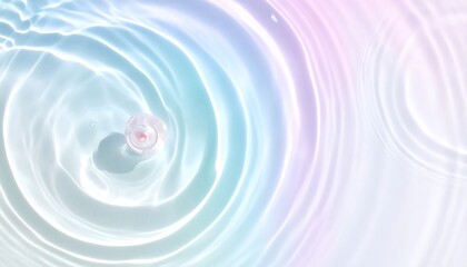 Abstract pastel water ripples with soft light and shadows.