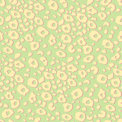 Animal Skin Rug. Colorful Safari Skin. Leopard Pattern Illustration. Bright Cream Texture Fur Texture Cheetah. Animal Print Text. Colored Texture.