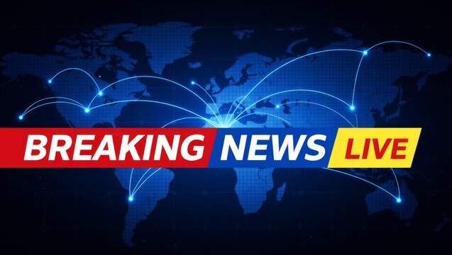 Breaking news live world map connections