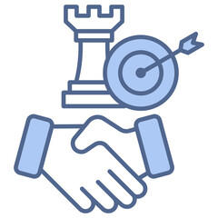 Engagement Strategy Blue Icon
