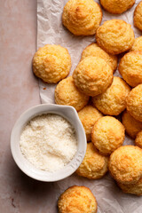 Tender coconut cookies made from ingredients