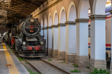 Alsancak Train Station view in Izmir City of Turkey
