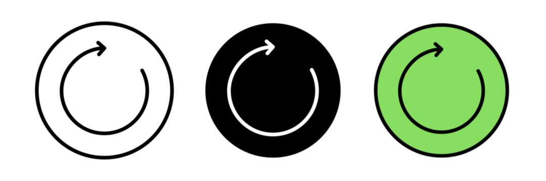 Refresh icon refresh or reload, usually depicted as a circular arrow or two arrows forming a loop, symbolizing updating or reloading content.