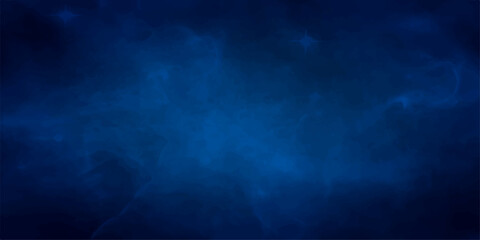 Dark blue abstract smoke texture against a stormy night sky backdrop