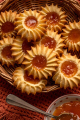 homemade cookies with jam 