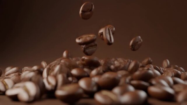 Roasting fresh coffee beans and enjoying their aroma
