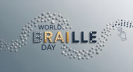 Celebrate World Braille Day with accessible design and inspiring awareness for inclusivity and literacy with tactile reading systems for visually impaired