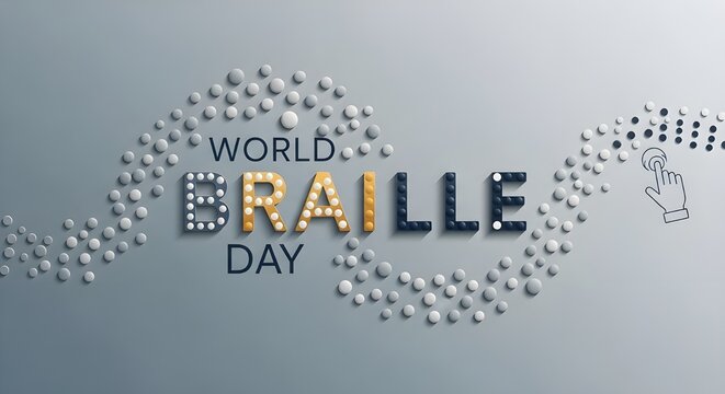 Celebrate World Braille Day with accessible design and inspiring awareness for inclusivity and literacy with tactile reading systems for visually impaired