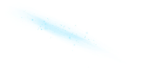 Blue Winter Storm with Blizzard Snowflakes, Frosty Wind Effect, and Transparent Background for Cold Weather or Christmas Designs