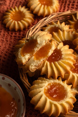 homemade cookies with jam 